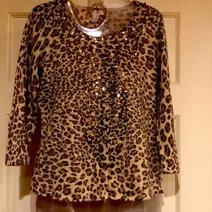 Chico’s Animal Print Sweater